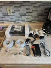 Cobra 4k 2 Camera Security System New Open Box Surveillance Night Vision (READ)