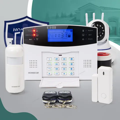 HOMSECUR APP Controlled Wireless WIFI 4G GSM Home Alarm System IOS/Android APP