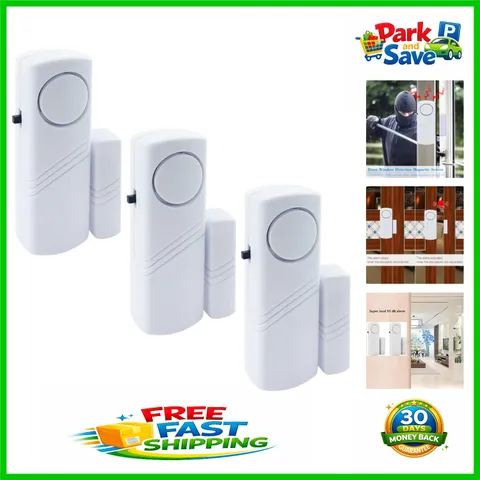 Easy-Mount 90 dB Door & Window Alarm - Ultimate Safety for Children & Home