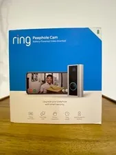 Ring PEEPHOLE Camera and Doorbell. Battery Operated. Great for Condos