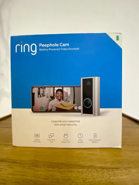 Ring PEEPHOLE Camera and Doorbell. Battery Operated. Great for Condos