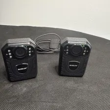 Lot of 2 BOBLOV 1080P HD Body Cameras Tested Working w/ USB Cable