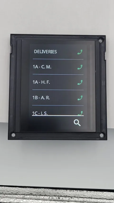 Touch display module for the 2N IP Verso door intercom