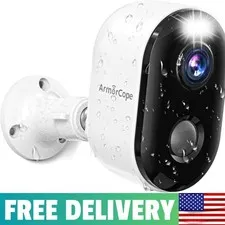 Security Cameras Wireless Outdoor, Battery Powered 2k Color Night Vision, AI Mot