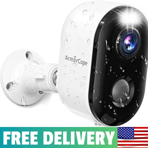 Security Cameras Wireless Outdoor, Battery Powered 2k Color Night Vision, AI Mot