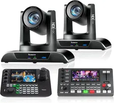 PTZ Camera Bundle/Kits - 20X 4K NDI AI Auto-Tracking PTZ Camera(2Pcs) with Hdmi/