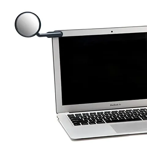 Watch-It – Monitor Mirror, Clip-On Cubicle, Computer Rear-View mirror, Convex