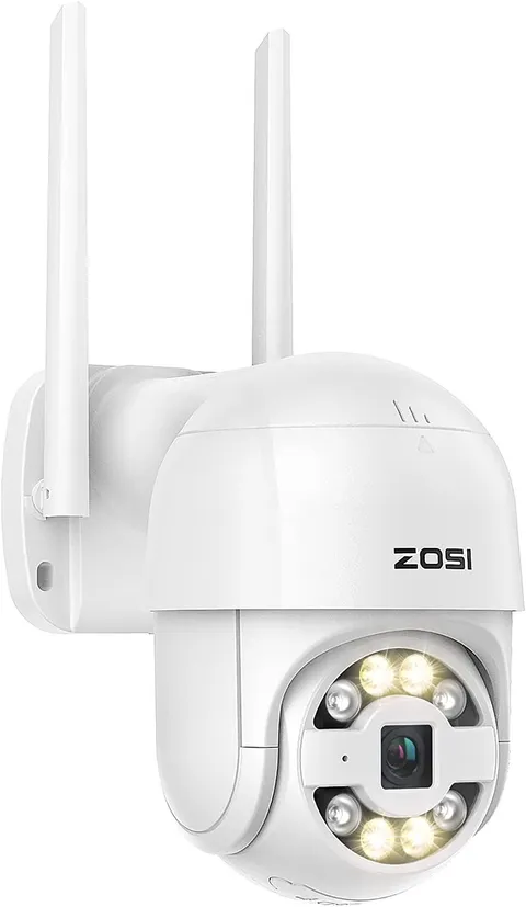 ZOSI 2K 3MP Wireless Security IP Camera Floodlights Auto Tracking AI Detect WiFi