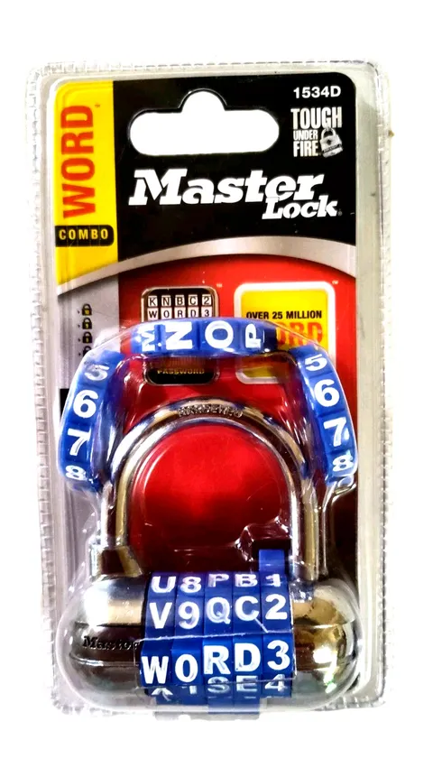 Master Lock Password Plus Combination-Keyless Lock Hardened Steel Blue/White
