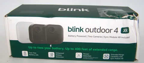 Blink Outdoor 4 XR Smart Security 2 Camera System - Up to 400 Feet Range NEW