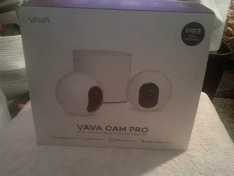 Vava Pro Cam Wireless Cameras Set Of 2 Open Box Complete w/Instructions Manuals