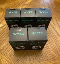 Wyze Cam V4 Wired Motion Activated Spotlight Security Camera LOT OF 5