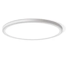 WKONCLDY 3200lm LED Flush Mount Ceiling Light, Super Slim 12in-1Pack, White