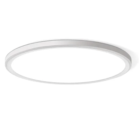WKONCLDY 3200lm LED Flush Mount Ceiling Light, Super Slim 12in-1Pack, White
