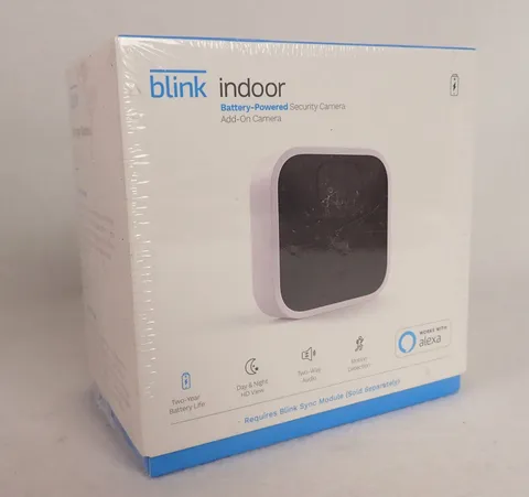 Blink Indoor Add-on Security Camera (Sync Module Required) BCM00410U, NEW/SEALED