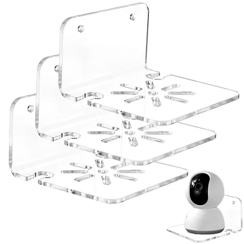 Acrylic Floating Wall Shelves 3Set for Security Cameras Baby Monitors Speaker...