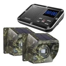 Solar Driveway Alarm Wireless 1800ft Range Rechargeable Battery - Outdoor