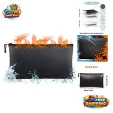 Lightweight Fireproof Document Holder with Water-Resistant Zipper | Safe Travels
