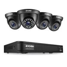 ZOSI H.265+ 1080p Night Vision 8CH DVR IR CCTV Outdoor Security Camera System