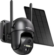 Solar Security Cameras Wireless Outdoor, 2K 360° View Battery Powered Outdoor Ca