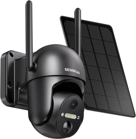 Solar Security Cameras Wireless Outdoor, 2K 360° View Battery Powered Outdoor Ca