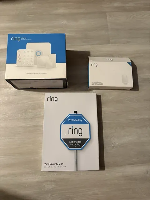 Ring Home Security System Bundle - Security Kit/6 Contact Sensors/Sign
