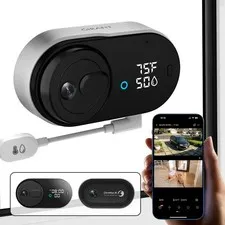 Girafit 3MP 2K dual window security camera for parallel outdoor and indoor view