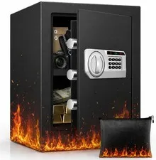 2.5 Cubic Fireproof Home Safe with Digital Keypad, Easy-Access Battery Compar...