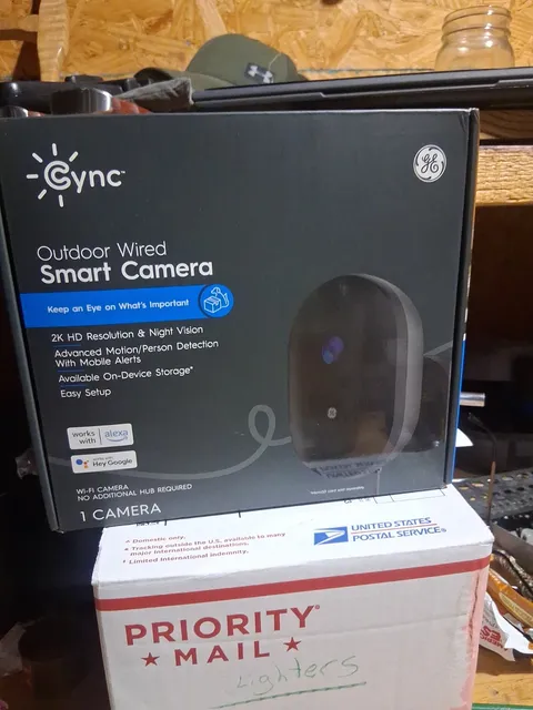 GE Cync Outdoor Wired Smart Camera 2K HD & Night Vision