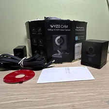 Wyze Cam 1080p HD Wi-Fi Indoor IP Security Camera Black Night Vision w/ Box
