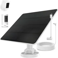 Ring Camera Solar Panel Charger, Compatible with Stick up Cam Battery, Spotlight