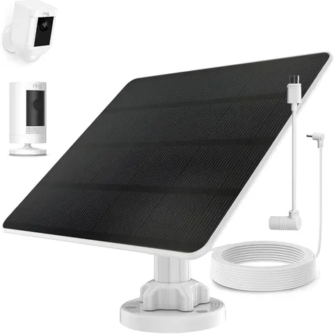 Ring Camera Solar Panel Charger, Compatible with Stick up Cam Battery, Spotlight