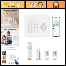 WiFi/4G Home Security System - Door & Window Alarms, Motion Sensors, No Fees, Ea