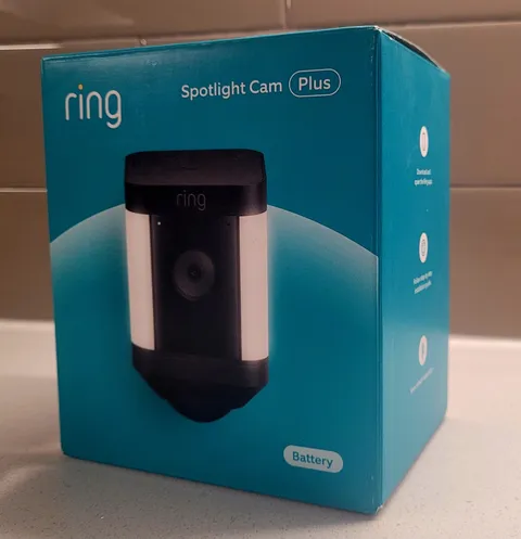 RING Spotlight Cam Plus, Battery-Smart Security Video Camera, LED Light, 2-way