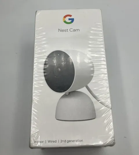 Google Nest Cam Indoor 2nd Gen Wired Security Camera Snow GA01998-US Sealed NEW