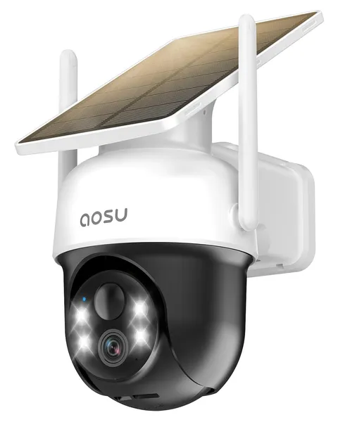 Solar Camera Outdoor Wireless for Home Surveillance,Fixed Solar Panel