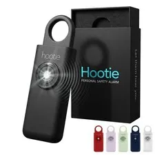 HOOTIE Personal Safety Alarm Keychain, 130dB for Women Black 