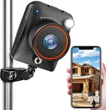 4K WiFi Time Lapse Camera Outdoor IP66 App Solar Ready 32GB Construction