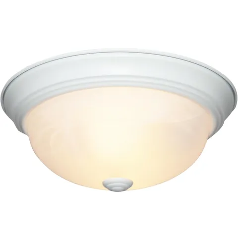 Designers Fountain 11 in 2-Light Flush Mount Ceiling Light, 11 in, White