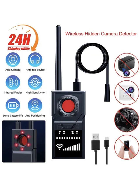 TRS BUG BUSTER GPS Tracker Hidden Camera Microphone Detector Scanner