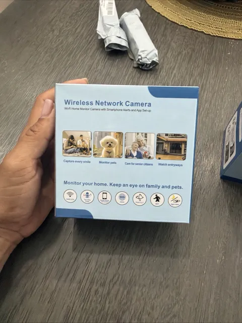 Wireless WiFi Security Camera – Motion Detection, Night Vision & Two-Way Audio