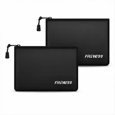 2 Pack Fireproof Document Bag 8 x 5 Inch Waterproof Money Bag For Cash