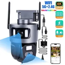 5G Home Security Camera 8MP Home Wireless Outdoor Camera System IP66 Outdoor