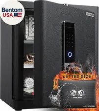 Deluxe Biometric Safe with Fireproof Waterproof Bag,2.25 Cubic Feet Safe Box wit