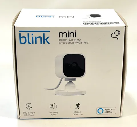 Blink Mini Indoor Plug-In Live HD Smart Security Camera BCM00300U