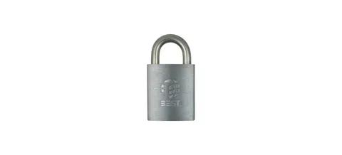 Brass 1/4" Diameter Padlock 7 Pin 3/4" Shackle Key Retained Satin Chrome
