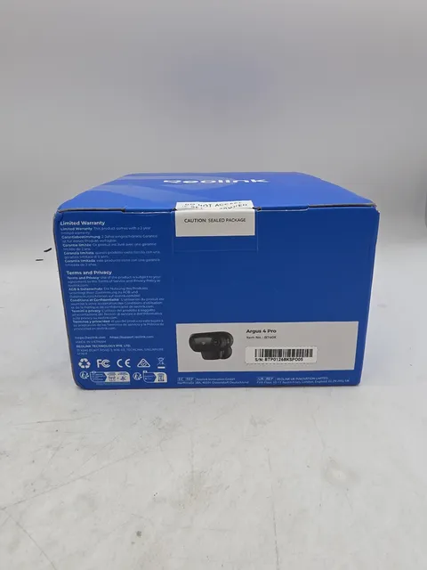 Reolink Argus 4 Pro 4K Security Camera 180° wide-angle ColorX Night Vision
