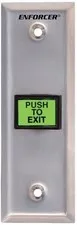 Seco-Larm Enforcer Slimline Push-to-Exit Plate, Illuminated (SD-7103GC-PEQ)