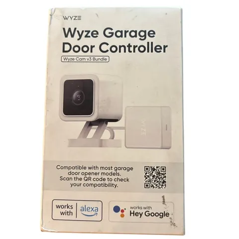 Wyze Smart Garage Door Controller Bundle - Wi-Fi Remote App Control with Cam v3