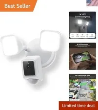 Floodlight Camera v2: 2K HD Security with Color Night Vision & 2800-Lumen LEDs